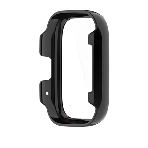 Xiaomi Redmi Watch 3 Active / Lite Uyumlu Güçlendirilmiş 360 Kasa ve Ekran Koruyucu  Siyah - Resim 5