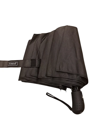 8 Tel Lüx Yarı Otomatik  Siyah Erkek  Şemsiye ürün görseli 1