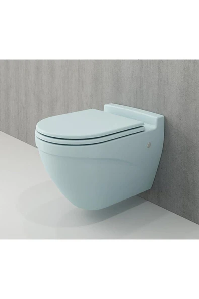 Taormina Arch Asma Klozet Mat Buz Mavi Kapak Hariç 1012-029-0128 - Resim 2