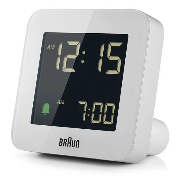 BRAUN BC09W BEYAZ DİJİTAL ALARMLI MASA SAATİ - Resim 3