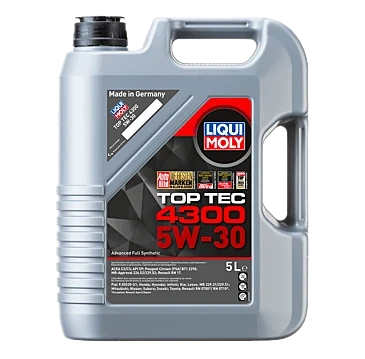LI2324 - 5W-30 Motor Yağı Tam Sentetic TOP TEC 4300 5L - Liqui Moly ürün görseli