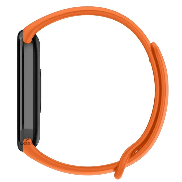 Sneezy Mİ Band 8 İle Uyumlu PureLux Soft Silikon Kordon  Turuncu - Resim 6