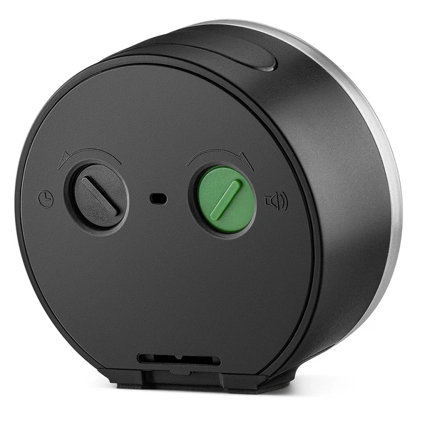 BRAUN BC12SB GÜMÜŞ-SİYAH KLASİK ANALOG ALARMLI MASA SAATİ - Resim 5