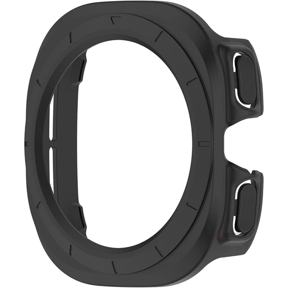 Samsung Galaxy Watch Ultra 47mm İle Uyumlu Güçlendirilmiş 360 Kasa Koruyucu  Siyah - Resim 4