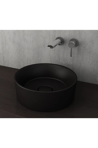 Vessel Yuvarlak Çanak Lavabo 38 Cm M. Siyah 1174-004-0125 ürün görseli 1