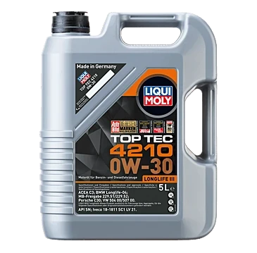 LI21605 - 0W-30 VW Motor Yağı Tam Sentetik TOP TEC 4210 5L - Liqui Moly ürün görseli
