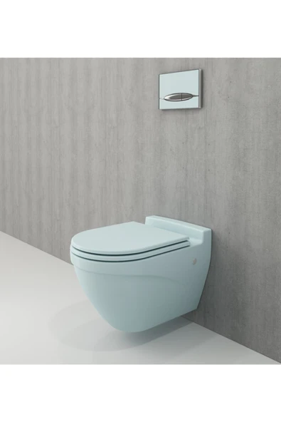 Taormina Asma Klozet Ve Kapağı M Buz Mavisi 1012-029-0128 ürün görseli 1