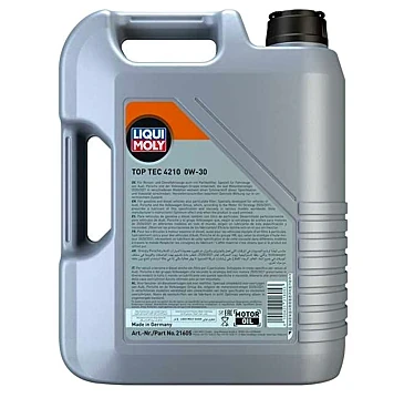LI21605 - 0W-30 VW Motor Yağı Tam Sentetik TOP TEC 4210 5L - Liqui Moly - Resim 2