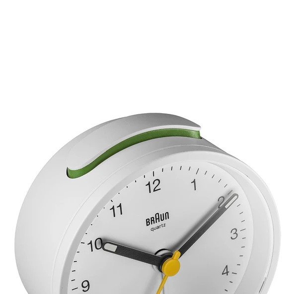 BRAUN BC12W BEYAZ KLASİK ANALOG ALARMLI MASA SAATİ - Resim 4