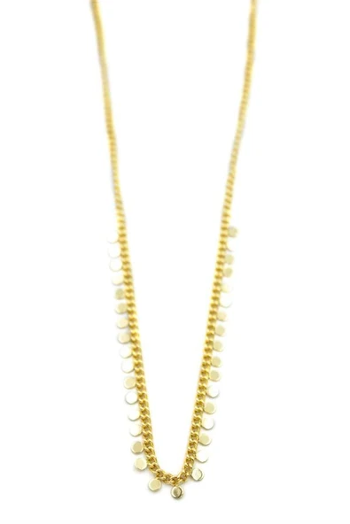 Pul Sallantılı Kolye - Altın - Resim 2