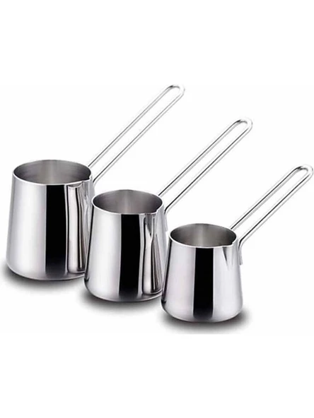 Korkmaz Perla A292 3'lü Çelik Cezve Seti ürün görseli