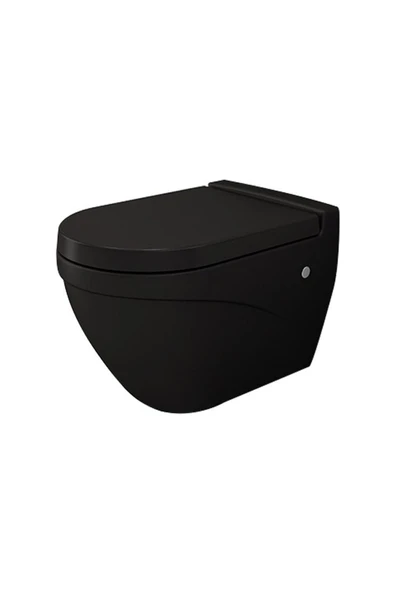 Taormina Arch Asma Klozet Mat Siyah Kapak Hariç 1012-004-0128 ürün görseli 1