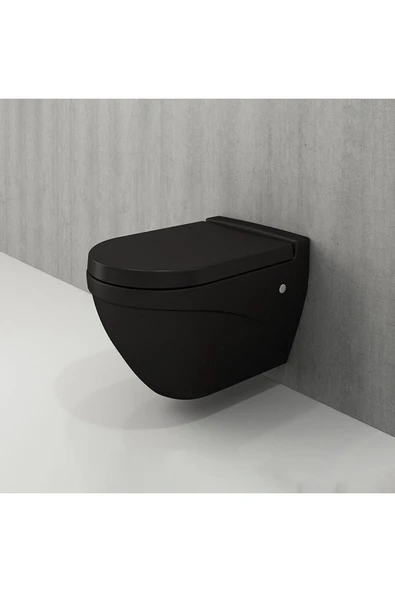 Taormina Arch Asma Klozet Mat Siyah Kapak Hariç 1012-004-0128 - Resim 2