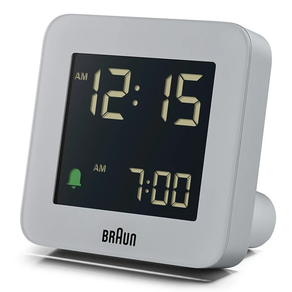 BRAUN BC09G GRİ DİJİTAL ALARMLI MASA SAATİ - Resim 3