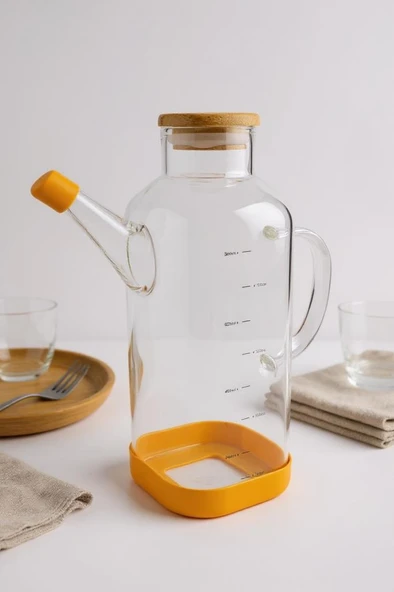 Bambum Petto - Bambu Kapaklı Yağdanlık 800ml - Resim 4