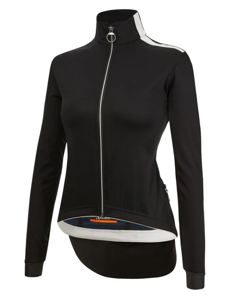 Santini VEGA MULTI With Hood Polartec Kadın Kışlık Bisiklet Ceketi 3W508L75VEGAMULT - Resim 11