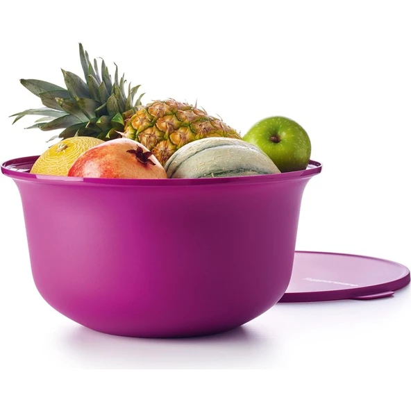 Tupperware Aloha Kap 7.5L Koyu Mor - Resim 3