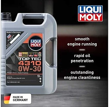 LI2362 - 0W-30 Motor Yağı Tam Sentetik TOP TEC 4310 5L - Liqui Moly - Resim 4