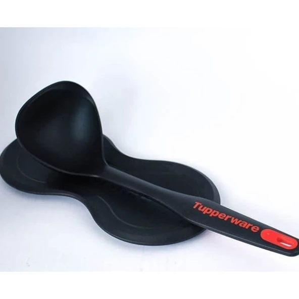 Hsgl Tupperware Kaşıklık ( Kaşık-Kepçe Altlığı ) Siyah - Resim 2