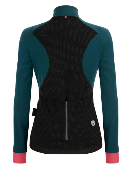 Santini CORAL BENGAL Polartec Kadın Kışlık Bisiklet Ceketi 2W51775CORALBENG - Resim 3