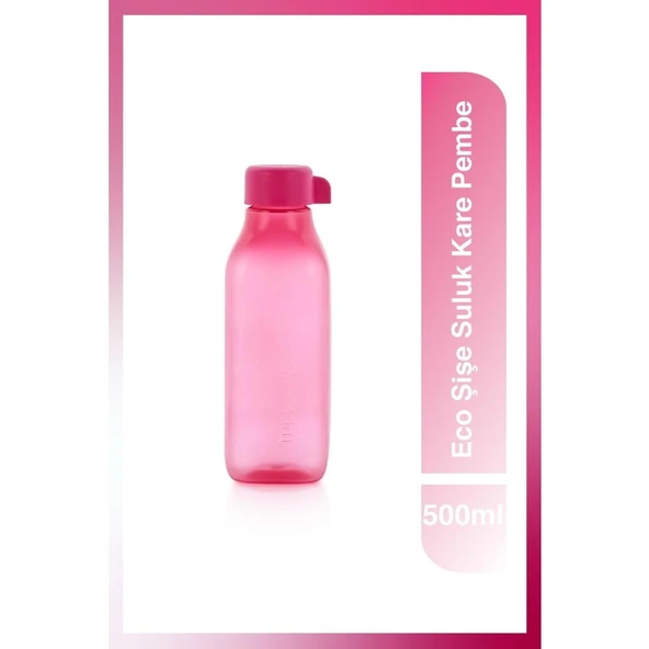 Tupperware Eco Şişe Suluk 500 ml Pembe BPA İçermeyen Hafif ve Kullanışlı ürün görseli 1