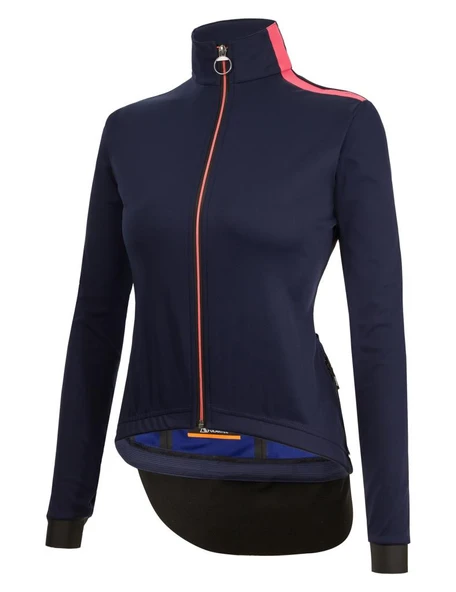 Santini VEGA MULTI With Hood Polartec Kadın Kışlık Bisiklet Ceketi 3W508L75VEGAMULT - Resim 5