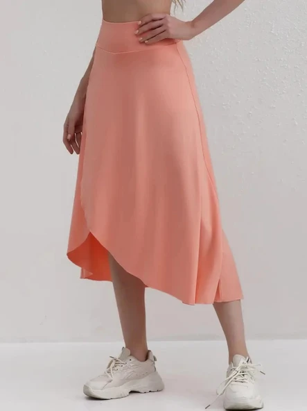 MDB Kadın Cep Detay Taytlı Sandy Etek - Resim 6