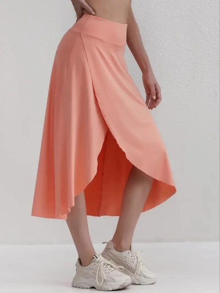 MDB Kadın Cep Detay Taytlı Sandy Etek - Resim 4