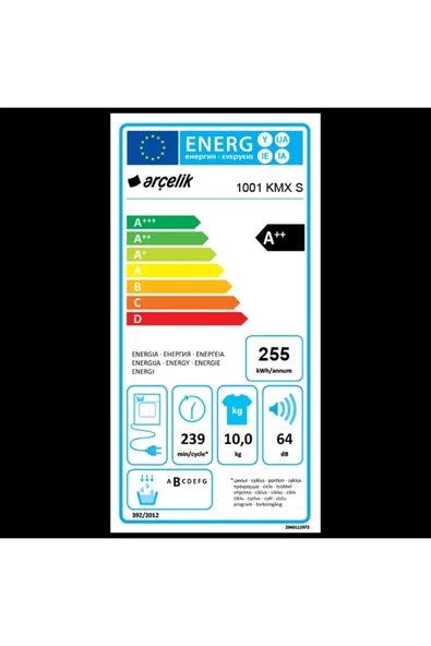 Arçelik 1001 KMX S Kurutma Makinesi - Resim 2