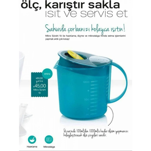 Tupperware Mikro Sürahi ürün görseli 1
