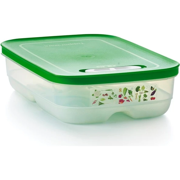 Tupperware Sera Serisi Kısa Gövdeli Kap 1.8L Yeşil - Resim 2