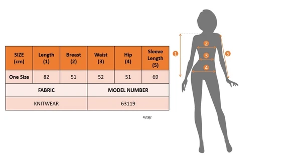 MDB Kadın Uzun Kollu Yarı Balıkçı Yaka Triko Bluz - Resim 7