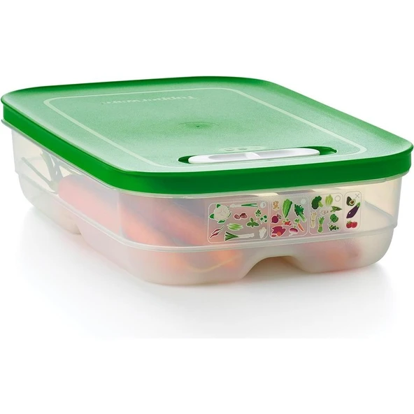 Tupperware Sera Serisi Kısa Gövdeli Kap 1.8L Yeşil - Resim 3