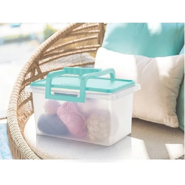 Tupperware Çok Amaçlı Saklama Kabı Dikdörtgen 5 Lt Mint Hsgl - Resim 3