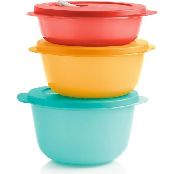 Tupperware Micro Oval Kap 3'lü Set ürün görseli 1