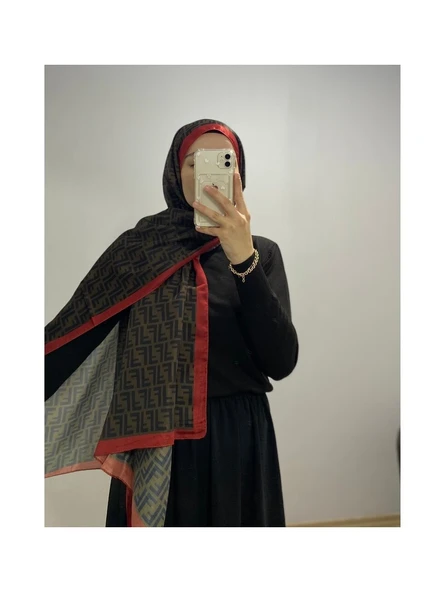 F Desen Pamuk Soft Şal - Resim 2