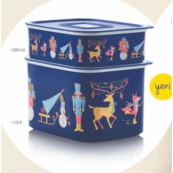 Tupperware Su Yılbaşı Serisi Saklama Seti 2'Li ürün görseli 1