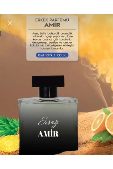 Ersağ Amir Edp Erkek Parfüm 100 CC ürün görseli
