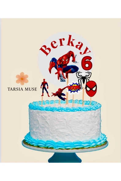 Tarsia Muse Kişiye Özel Doğum Günü Kürdanlı Pasta Süsü/figürlü Kek Topper, Düğün, Nişan, Mezuniyet /. 12 Adet. - Resim 4