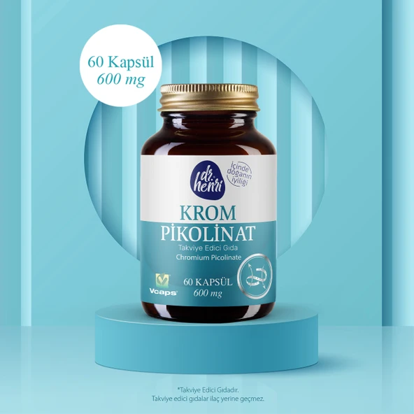 Krom Pikolinat 60 Kapsül Takviye Edici Gıda 600mg - Resim 6