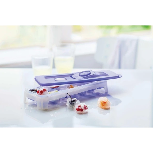 Tupperware Buz Kalıbı 14LÜ Mürdüm - Resim 2