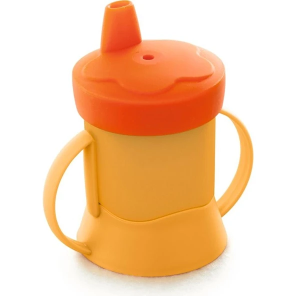 Tupperware İlk Bardak Biberon Tropikal 200 ml Çocuklar İçin Ergonomik Kulplu Tasarım - Resim 2