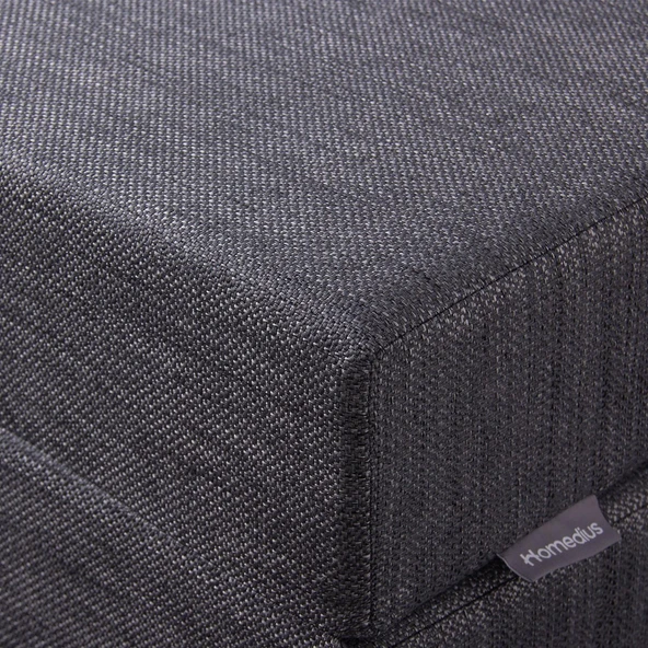 Homedius Yataklı Koltuk Magic Keten Görünümlü Çift Kişilik  Antrasit Çift - Resim 7