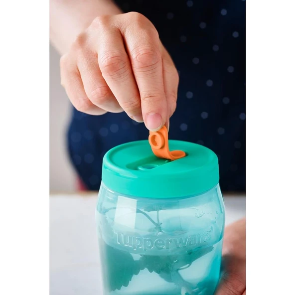 Tupperware Evrensel Kavanoz D.Mavi 550 ml - Resim 4