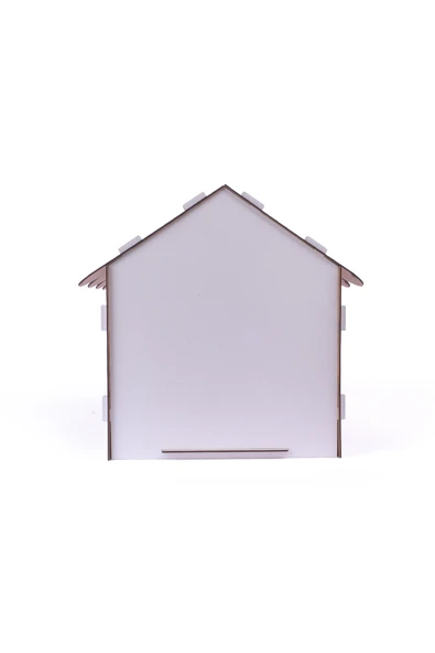 Ahşap Özel İsim Baskılı Dekoratif Kedi Evi-Kulübesi, Kediler İçin Kulübe, Kedi Kulübesi Beyaz-Siyah - Resim 7