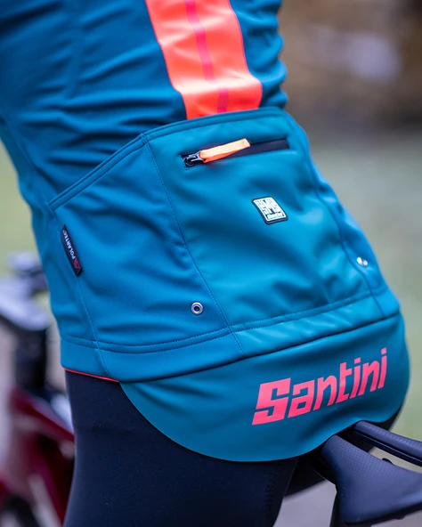 Santini VEGA MULTI Weather Polartec Unisex Kışlık Bisiklet Ceketi 2W51775VEGAMULT - Resim 12