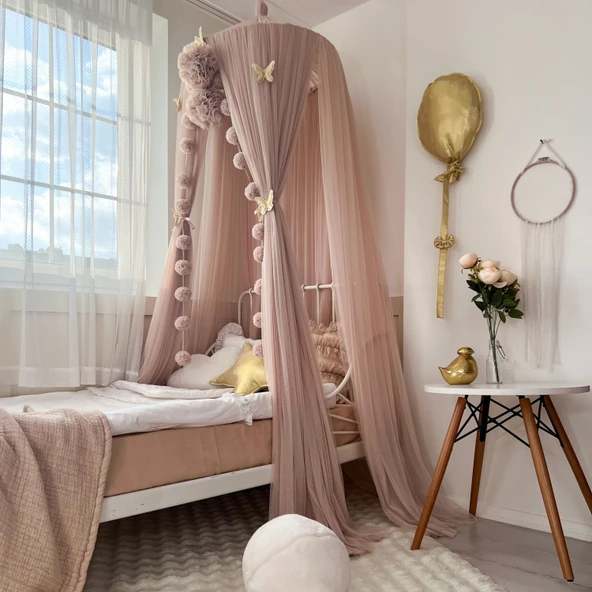 Pamuka Tül Cibinlik Deluxe Pinkish Stone - Resim 2