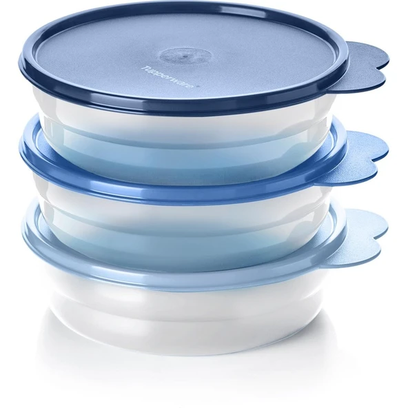 Tupperware Bonibon 3'lü Sızdırmaz Plastik Saklama Kabı Seti - İstiflenebilir ve Pratik ürün görseli 1