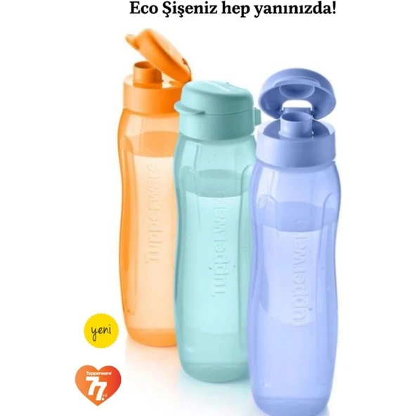 Tupperware Eco Slim Şişe Kk 500 ml Turuncu - Yeni Ürün - Resim 3