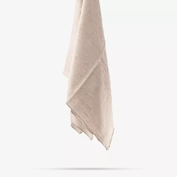 Bambu Eşarp (93x95 cm. Vizon) - Resim 2